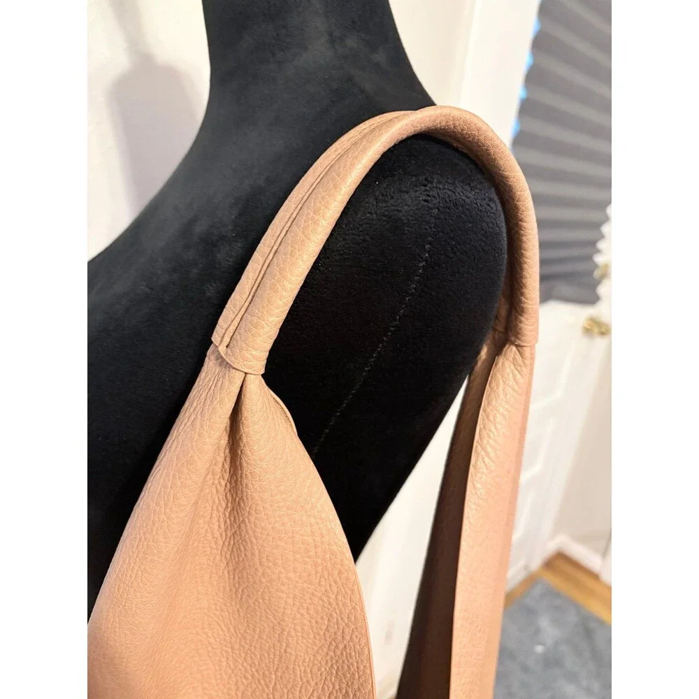 Shiraleah Tan Vegan Leather Large Hobo Bag